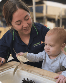 Parent booking a tour